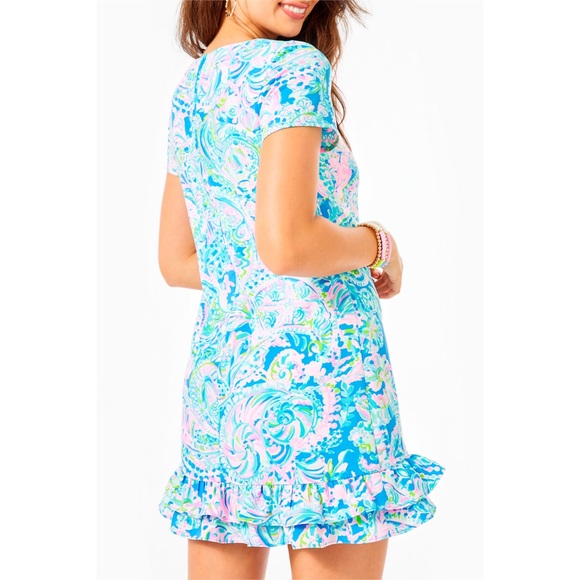 LILLY PULITZER MASEY ROMPER MULTI DREAM TEAM - Picture 10 of 16